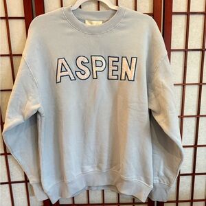 LoveShackFancy Light Blue Aspen Sweater